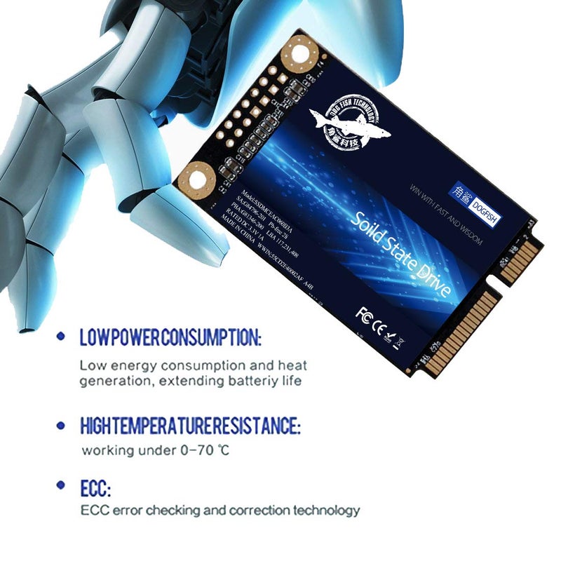 DogFish SSD mSATA 60GB Dogfish Internal Solid State Drive High Performance Hard Drive for Desktop Laptop SATA III 6Gb/s mini sata ssd(60GB MSATA) - Image 2